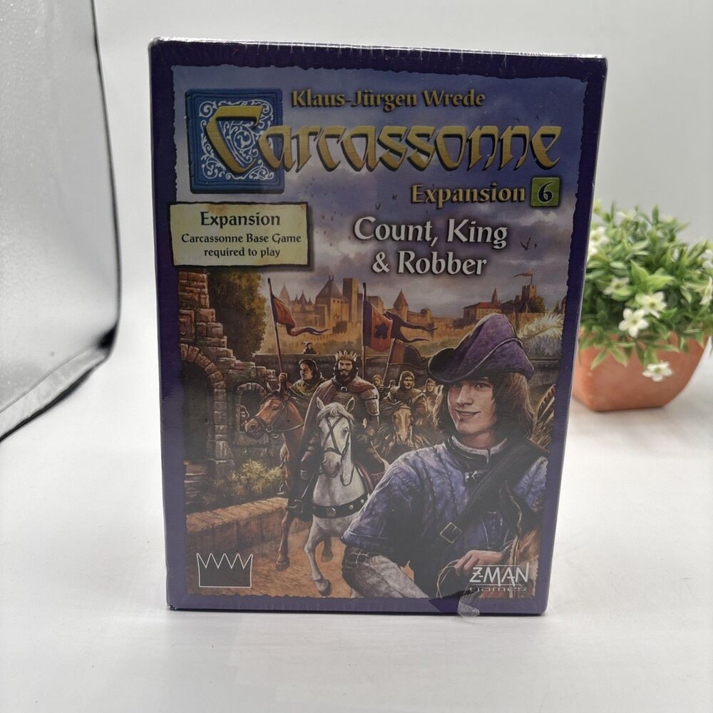 Count, King & Robber Carcassonne Expansion #6 Board Game Z-Man Games ZMG NEW